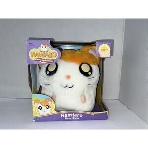 Vtg NOS Unopened Hamtaro Ham-Ham Hamster 9 Inch Plush Stuffed Toys Hasbro